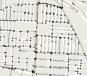 EPANET network on Google maps